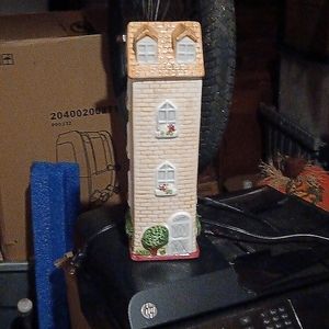 Glass house cookie jar